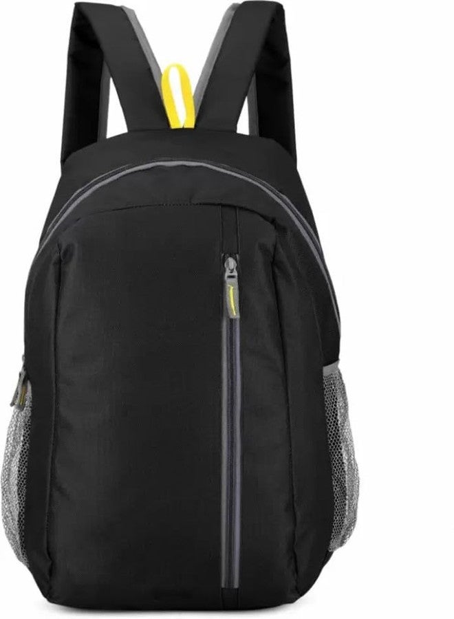 BigPlayer Lightweight Water-Resistant Casual Backpack - Stylish & Durable Travel Bag for Men & Women, Multipurpose Laptop & School Bag (Black)