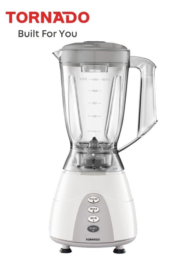 TORNADO Electric Blender 500 Watt 1.5 Liter 2 Mills Gray MX5200/2-GRAY - Image 4