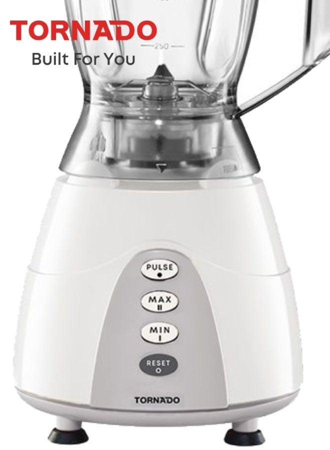 TORNADO Electric Blender 500 Watt 1.5 Liter 2 Mills Gray MX5200/2-GRAY - Image 3
