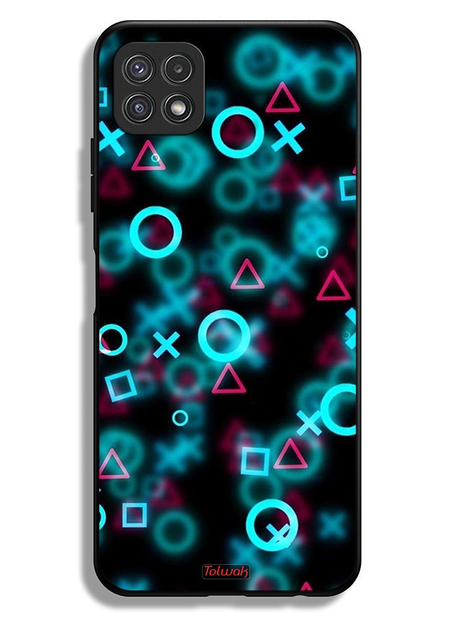 Tolwak Samsung Galaxy A22 5G Protective Case Cover Squid Game Icons Small - Image 1