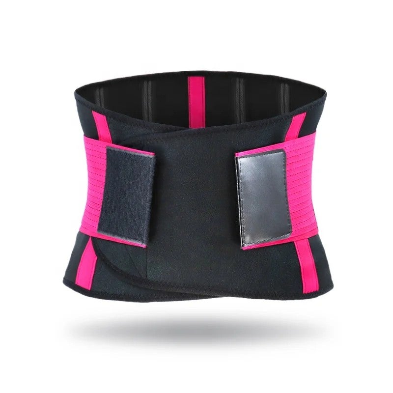 Bluejw Adjustable Waist Trainer Belt Back Support - Waist Trimmer Sweat Belt for Women Men - Fitness Weightlifting Gym Tummy Slimming Utility Belt - Image 2
