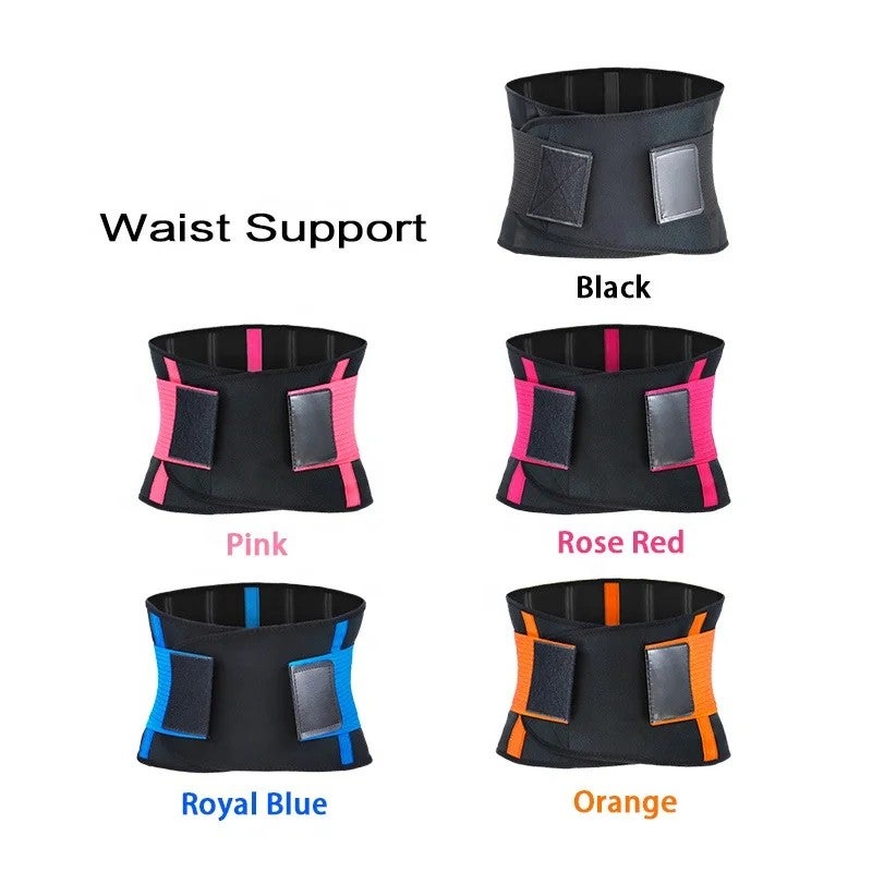 Bluejw Adjustable Waist Trainer Belt Back Support - Waist Trimmer Sweat Belt for Women Men - Fitness Weightlifting Gym Tummy Slimming Utility Belt - Image 4