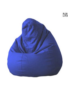 Bean Bagss PVC Blue Bean Bag Filled Multi Purpose Faux Leather Bean Bag  - Image 3