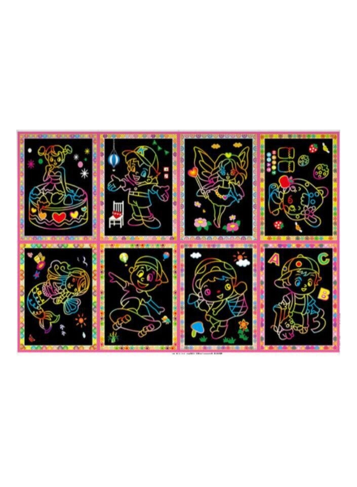 Scratch sheets for kids party favors return gifts pack of 8