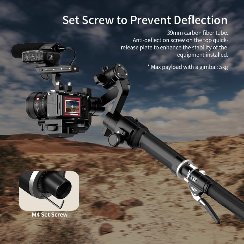 YC ONION Pineta Carbon Fiber Camera Monopod, Professional Camera Monopod, Camera Tripod with FEISO Release System,Stands Adapted for Mobile Phones，Stands adapted for Table Computers - Image 2