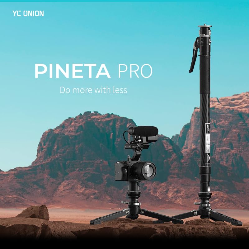 YC ONION Pineta Carbon Fiber Camera Monopod, Professional Camera Monopod, Camera Tripod with FEISO Release System,Stands Adapted for Mobile Phones，Stands adapted for Table Computers - Image 3