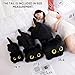 PEACH CAT 354 Long Cat Plush Pillow Cute Kitten Stuffed Animals Plushies Toy Gifts for Kids Black - Image 4