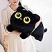PEACH CAT 354 Long Cat Plush Pillow Cute Kitten Stuffed Animals Plushies Toy Gifts for Kids Black - Image 2
