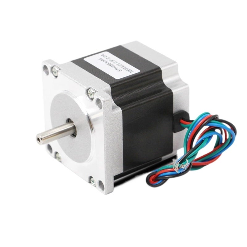 محرك خطوي Nema23 57x56mm 0.9 درجة 3A 1.2N.m عمود 6.35mm لآلات الطحن CNC وطابعات 3D - Image 2