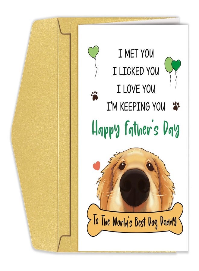 Goroar Funny Father's Day Card for Dog Daddy, Cute Father's Day Card from Dog, Happy Father's Day To The World's Best Dog Daddy - Image 1