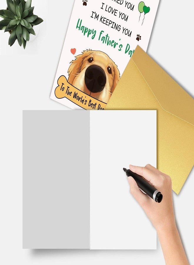 Goroar Funny Father's Day Card for Dog Daddy, Cute Father's Day Card from Dog, Happy Father's Day To The World's Best Dog Daddy - Image 3