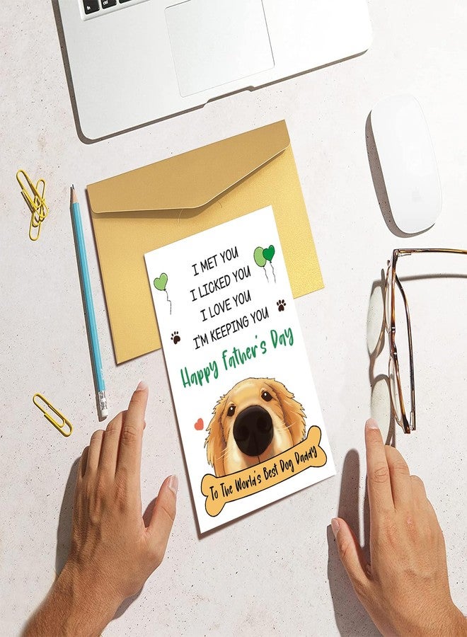 Goroar Funny Father's Day Card for Dog Daddy, Cute Father's Day Card from Dog, Happy Father's Day To The World's Best Dog Daddy - Image 5