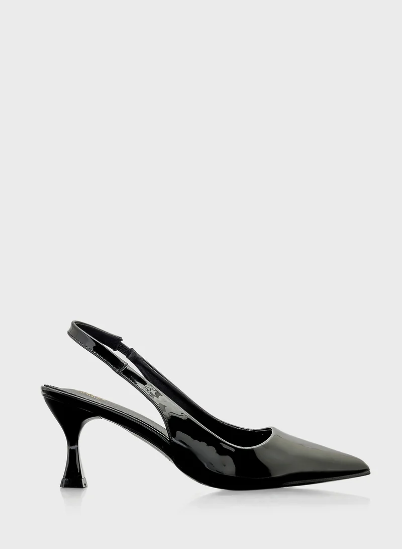 ايلا Pointy  Patent Sling Back Pump