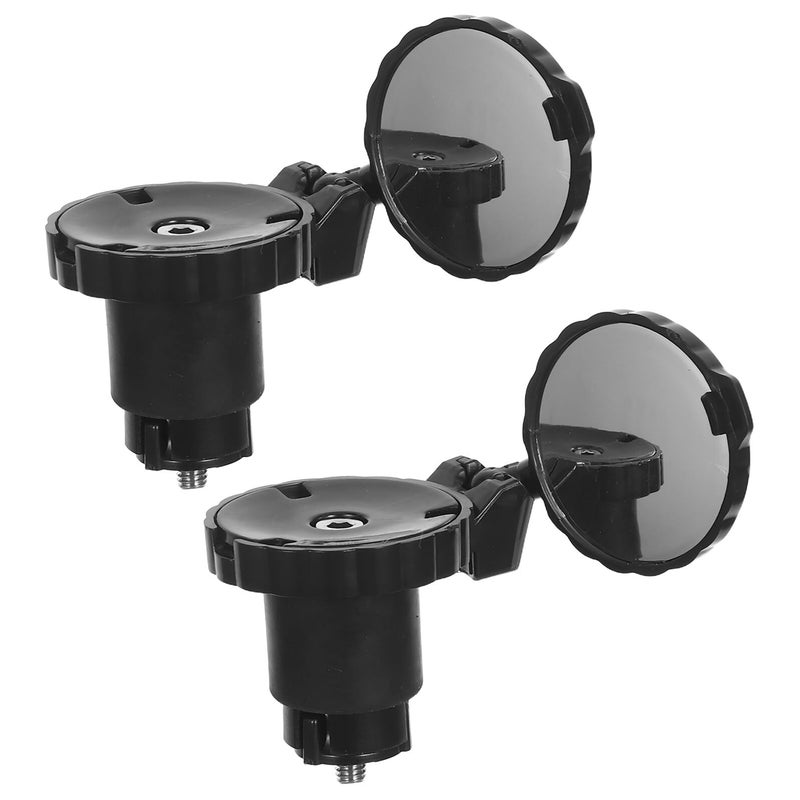 Bike Handlebar Mirrors Pair 3cm Acrylic Convex Rearview Mirrors for Road Mountain Cycling Safety - Image 2