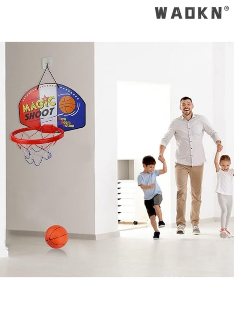 WAOKN Indoor Mini Basketball Hoop Set.Children's Toys, Basketball Board, Parent-Child Sports, Indoor Basketball. for Door and Wall Mount with Complete Accessories Basketball Toy Gifts - Image 4