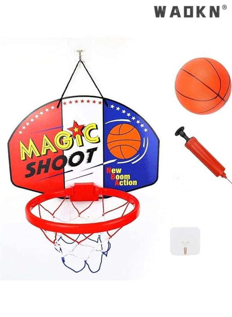 WAOKN Indoor Mini Basketball Hoop Set.Children's Toys, Basketball Board, Parent-Child Sports, Indoor Basketball. for Door and Wall Mount with Complete Accessories Basketball Toy Gifts - Image 2