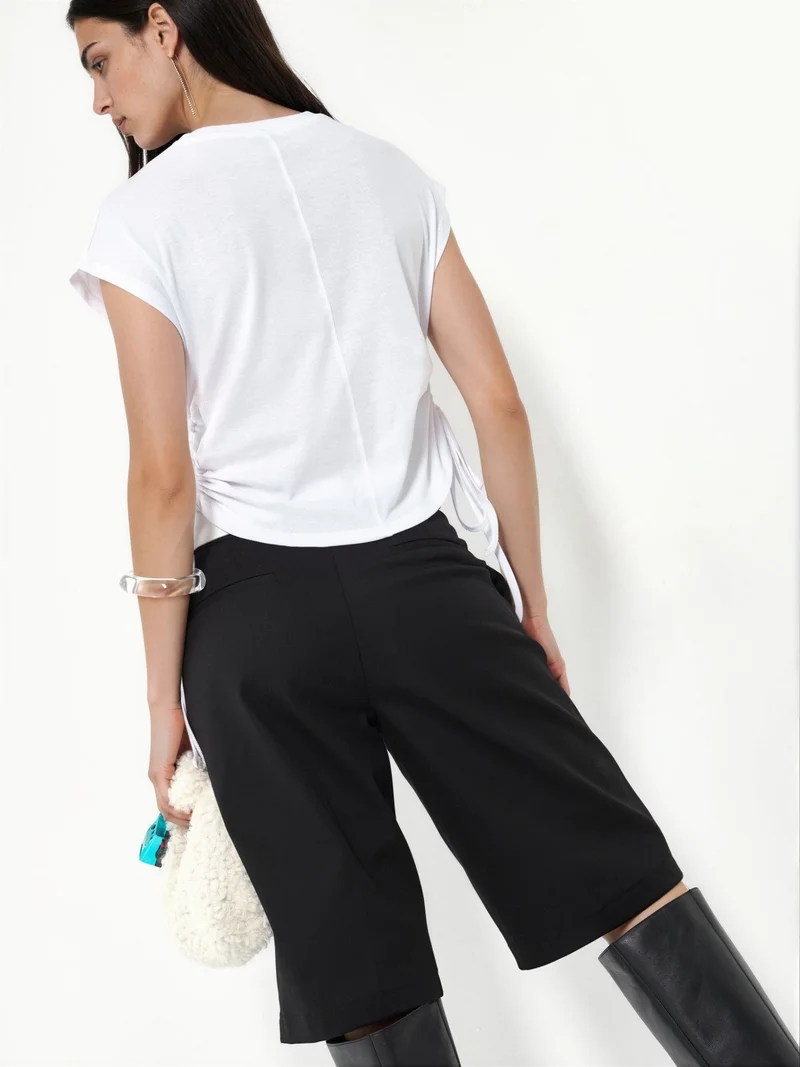 Busem BUSEM Cotton Crop Blouse With Tie Detail