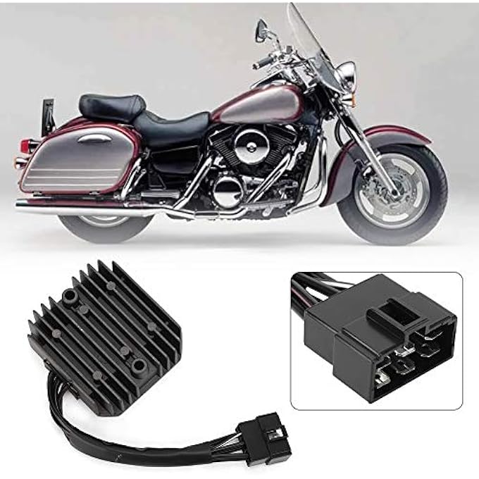 aqxreight Motorcycle Voltage Regulator For Rectifier Parts Increase Replacement Charging Capacity Stable Performance Fit For VN400/VN800/VN1500/VN1600 - Image 2