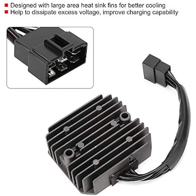 aqxreight Motorcycle Voltage Regulator For Rectifier Parts Increase Replacement Charging Capacity Stable Performance Fit For VN400/VN800/VN1500/VN1600 - Image 5
