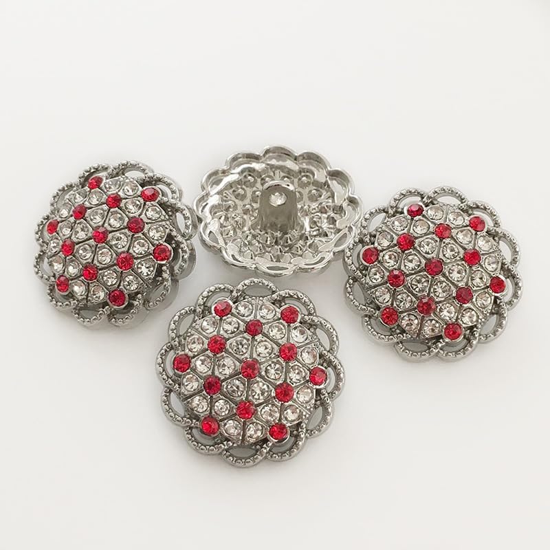 Metal Buttons, 14/20/22MM 10PCS Coat Hollow Pearl Flower Buttons Coat Pearl Buttons for Sewing - Image 1