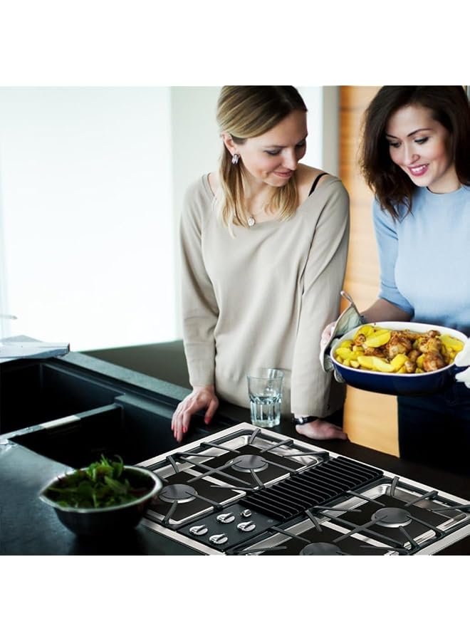 Gas Stove Protectors Gas Range Stove Top Burner Protectors Stove Top Covers For Gas Burners 0.2Mm Double Thickness Reusable Non Stick Fast Clean Liners For Kitchen Cooking Bpa Free 2 Packs