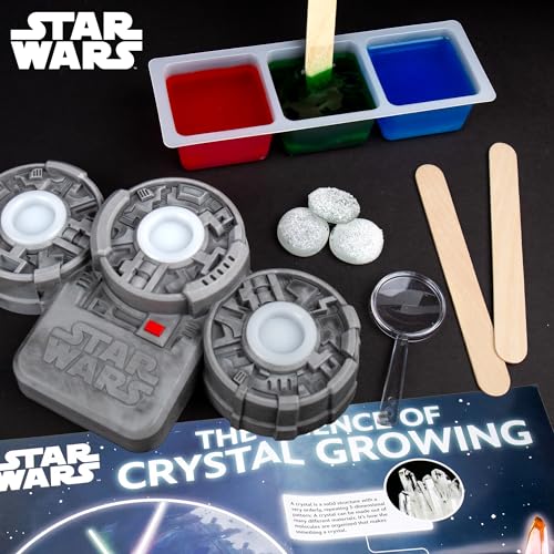 STAR WARS ستار وورز مجموعة الكريستالات المتوهجة - نمِ 3 كريستالات ملونة مع حامل عرض مضيء - هدية للفتيان بعمر 8 سنوات - بضائع وألعاب ستار وورز - Image 5