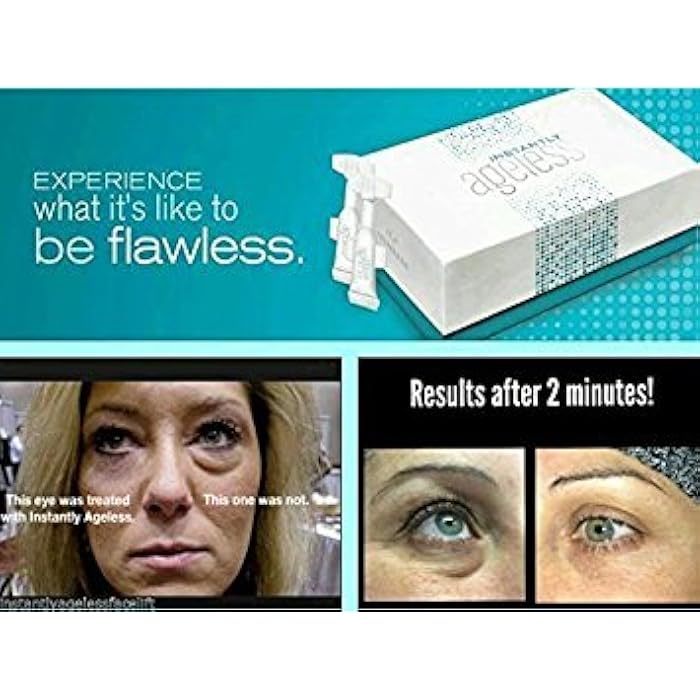 Instantly Ageless - Instant Face Lift Cream - Skin Care for Anti Aging face cream - Wrinkle Tightener - Instant Under Eye Bags Remover - Facelift 5 Vials - Image 3