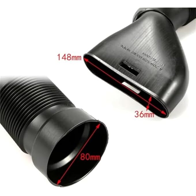 PUNICS Car air intake hose Compatible With Benz For W209 For CLK Car Engine Air Intake Hose Air Filter Flow Intake Hose Left 2095280307 Right 2095280207(Left) - Image 3