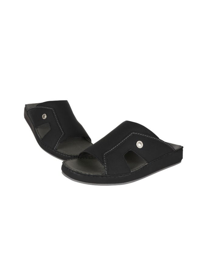 barjeel uno - Barjeel Uno Mens Sandals C357-21 Black - Image 1