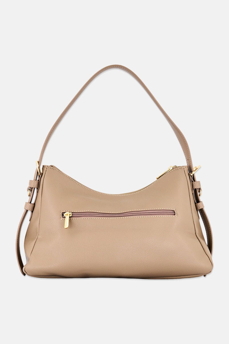 Kathy Ireland Women Brand Logo Shoulder Bag, Grey - Image 4