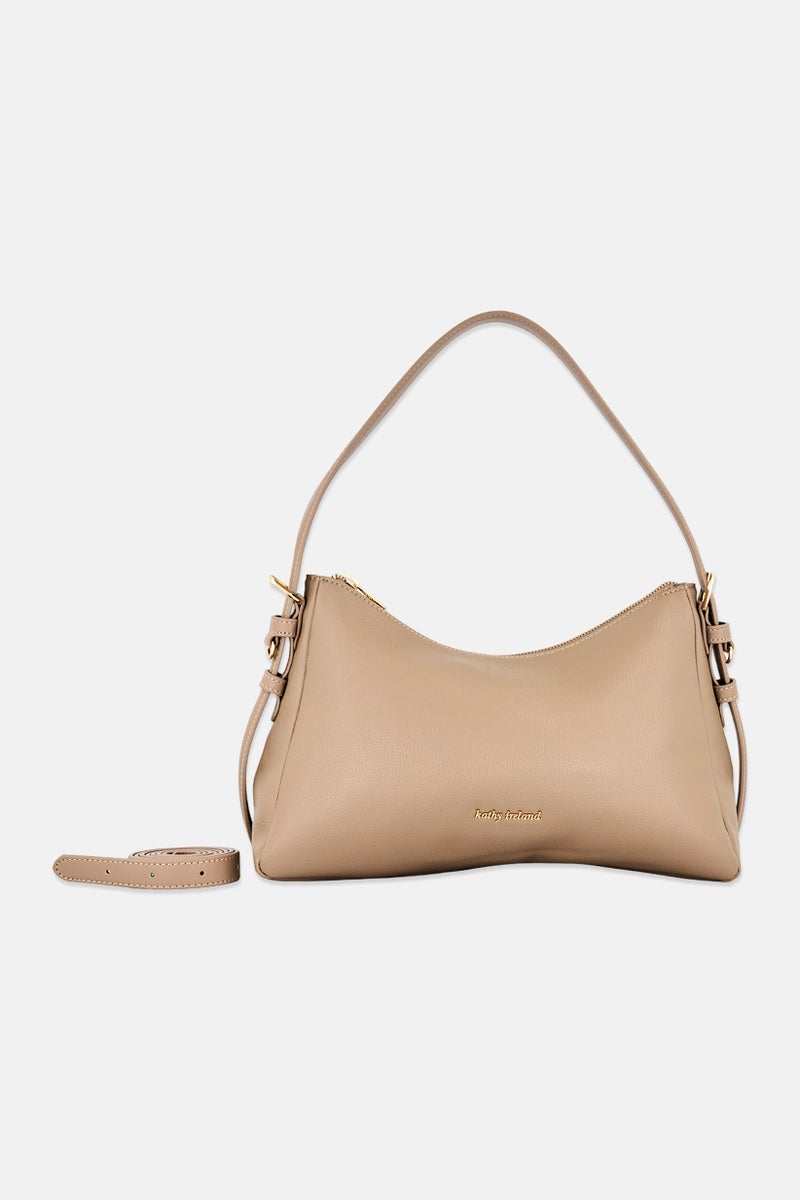 Kathy Ireland Women Brand Logo Shoulder Bag, Grey - Image 1