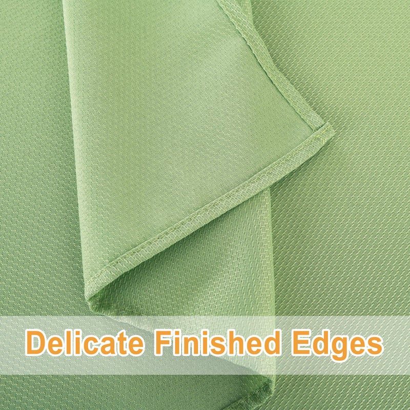 DWCN Rectangle Textured Tablecloth Waterproof Antiwrinkle SpillProof Jacquard Table Cloth, Decorative Fabric Table Cover for Kitchen, Dining, Wedding, Parties, Outdoor Picnic, 60x120, Light Sage Green - Image 5
