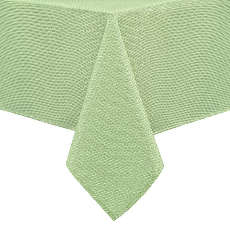 DWCN Rectangle Textured Tablecloth Waterproof Antiwrinkle SpillProof Jacquard Table Cloth, Decorative Fabric Table Cover for Kitchen, Dining, Wedding, Parties, Outdoor Picnic, 60x120, Light Sage Green - Image 1