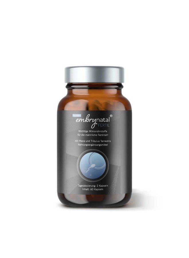 Embrynatal Fertil Men – German Plant-Based Fertility Support Supplement, 60 Capsules - Image 2