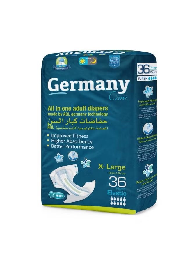 36 قطعة حفاضات للكبار مقاس XL