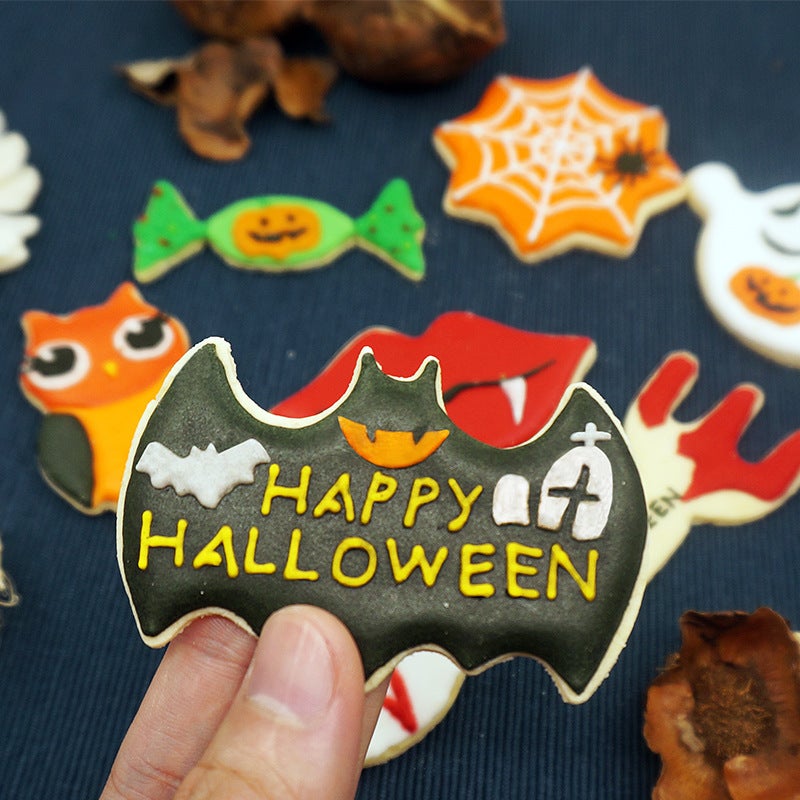 Halloween Cookie Mold Set Fondant Biscuit Diy Tool Household Element Stainless Steel Biscuit Cutting Mold Baking - Image 5