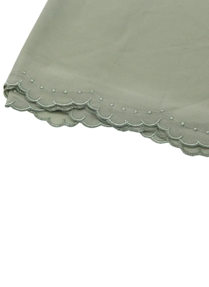 D'Daniela D' Daniela - Stacy Chiffon Scarf Muslim Shawl - Olive Green