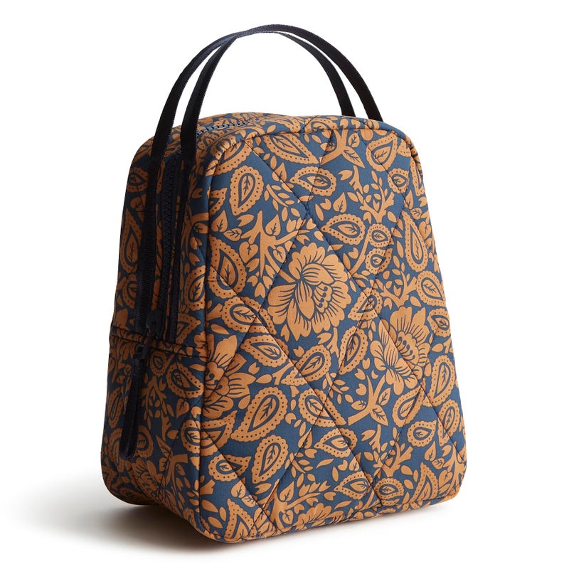 Vera Bradley Women'S Featherweight Lunch Bag  Lotus Montage Roasted Pecan  One Size - Image 1