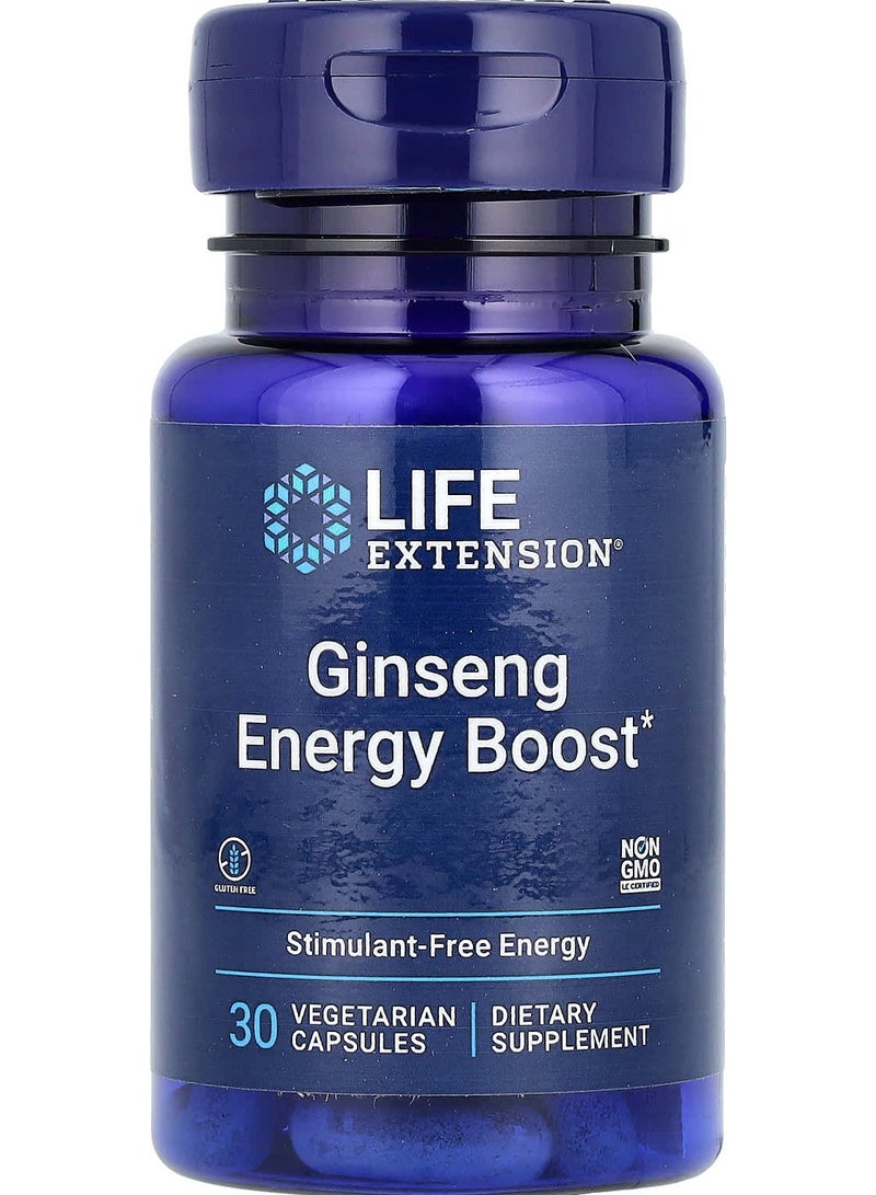 مكمل الطاقة من الجينسنغ، 30 كبسولة نباتية