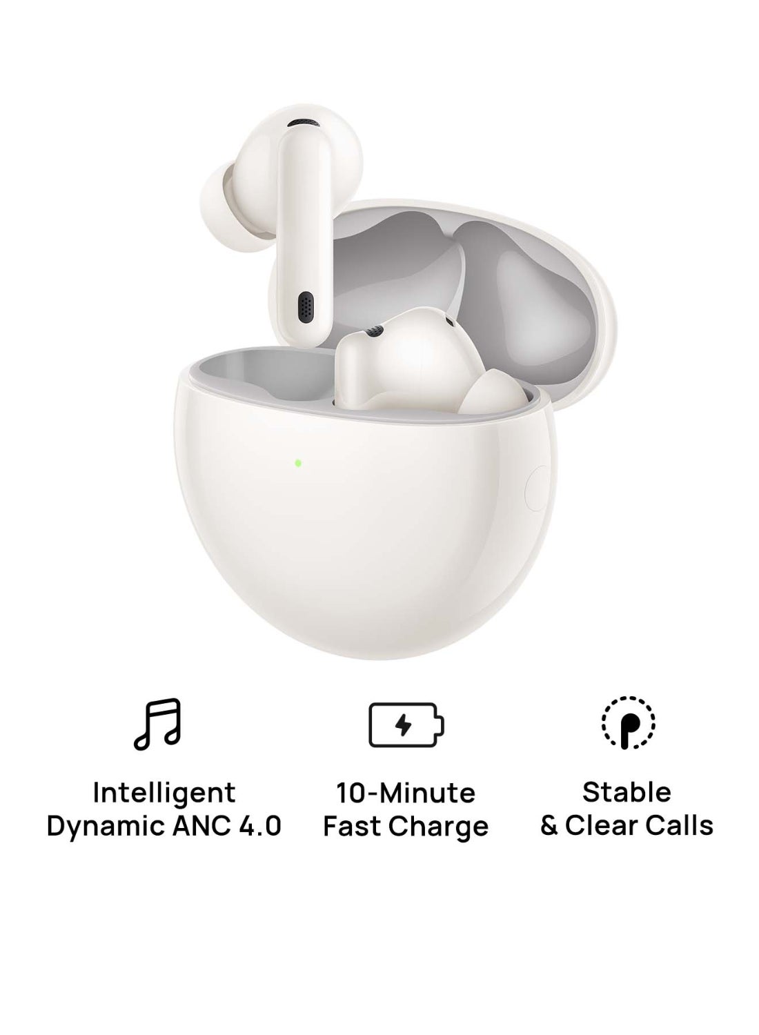 HUAWEI FreeBuds 7i Wireless Bluetooth Earbuds, Intelligent Active Noise Cancellation 4.0, Unlimited Spatial Audio,  iOS and Android, Stable Clear Calls, Fast Charging White