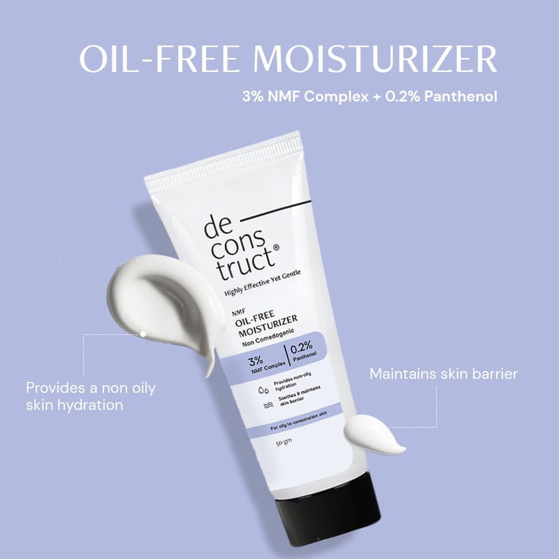 Deconstruct Hydration  Brightening Combo OilFree Moisturizer  Brightening Sunscreen Spf 50Get Glowing Skin With Sun ProtectionNo White Cast  LightweightPack Of 2Dry - Image 3
