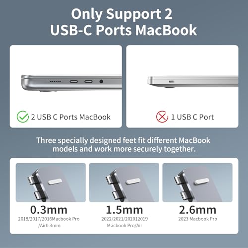 BHHB M82 USB C Hub Adapter for MacBook Pro Air Docking Station 8-in-2 for Mac Book Accessories Dongle 4K@30Hz HDMI, Thunderbolt 4/3, USB 3.0, SD/TF, USBC Dock Multiport Adapter for Mac M5 M4 M3 M2 M1 - Image 4