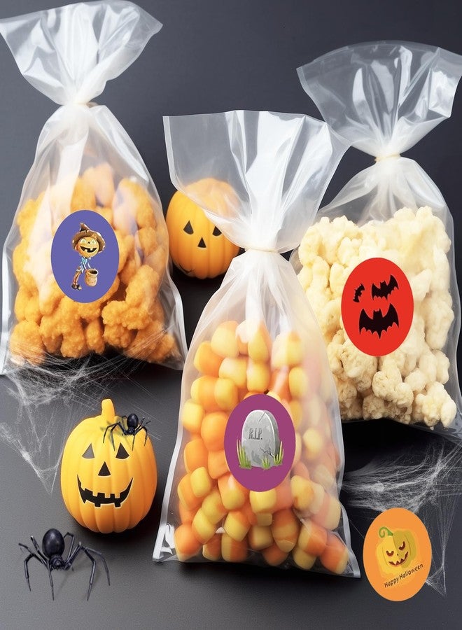 G2PLUS Halloween Stickers-1000PCS Halloween Gift Stickers 16 Designs Pumpkin Bat Spider Ghost Labels Sticker for Kids, 1.5 in Round Envelope Seals for Trick or Treat Party Favors - Image 4