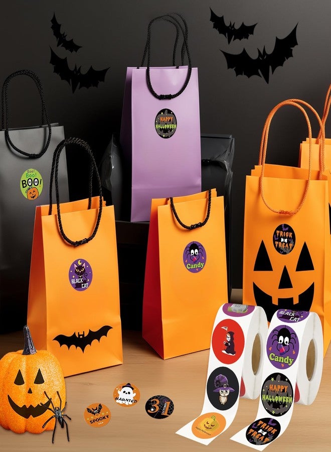 G2PLUS Halloween Stickers-1000PCS Halloween Gift Stickers 16 Designs Pumpkin Bat Spider Ghost Labels Sticker for Kids, 1.5 in Round Envelope Seals for Trick or Treat Party Favors - Image 5