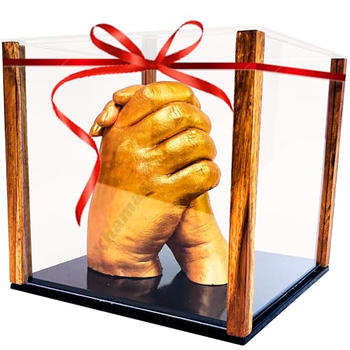 Khamasi 3D Couple Casting Frame | Hand Casting Display Box for Couple, Parents, Baby, Friends (Medium) - Image 1