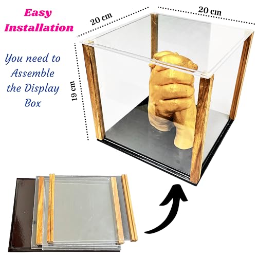 Khamasi 3D Couple Casting Frame | Hand Casting Display Box for Couple, Parents, Baby, Friends (Medium) - Image 4
