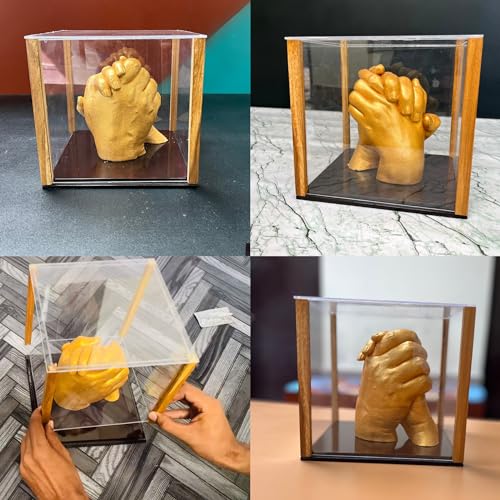 Khamasi 3D Couple Casting Frame | Hand Casting Display Box for Couple, Parents, Baby, Friends (Medium) - Image 2