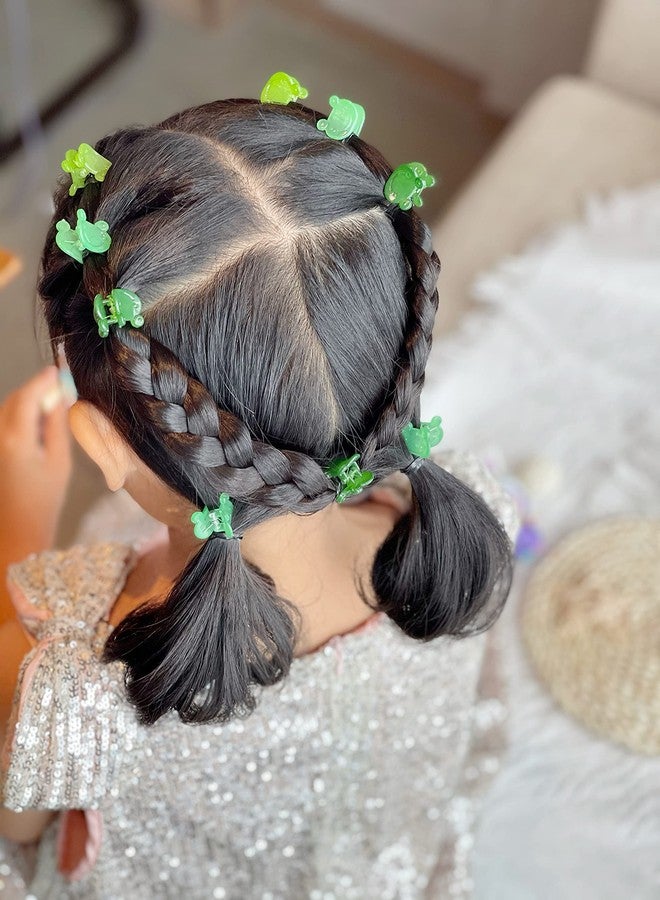 JIRIS 18 PCS 0.6 inches Frog Hair Clips, Girls Beautiful Mini Frog Hair Clips Hair Accessories for Girls and Women - Image 4