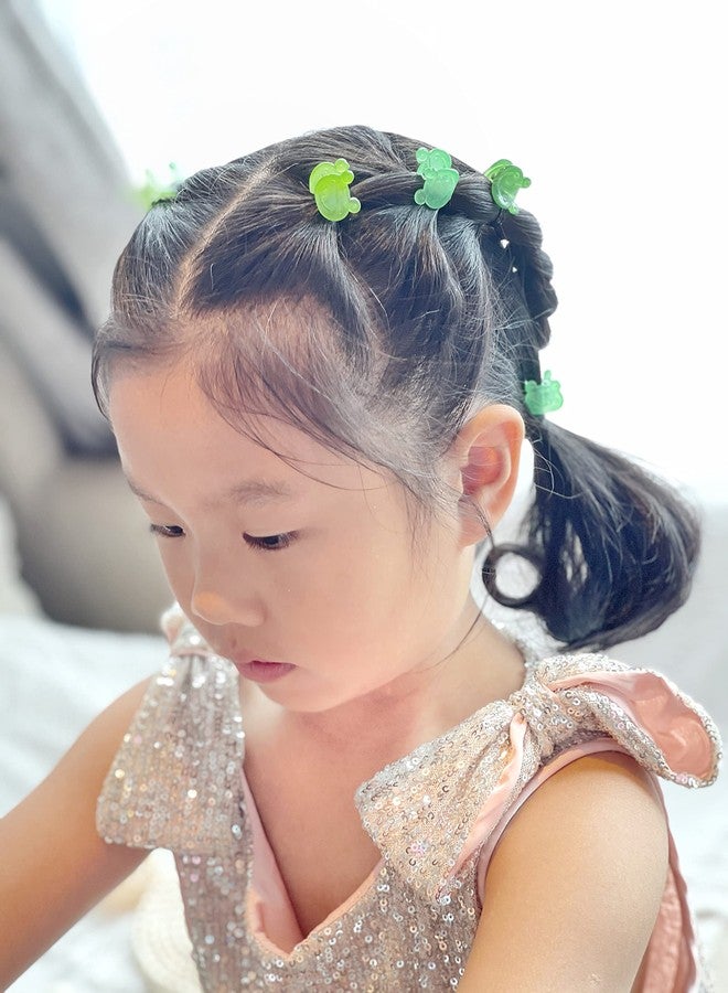 JIRIS 18 PCS 0.6 inches Frog Hair Clips, Girls Beautiful Mini Frog Hair Clips Hair Accessories for Girls and Women - Image 5