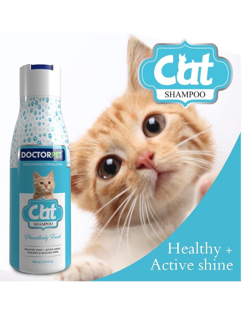 DoctorPet - Doctor Pet Pawsitively Fresh Cat Shampoo - 500 ml - Image 1